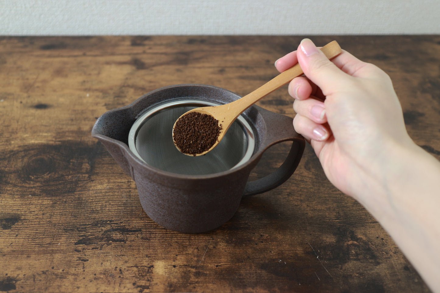香珈急須 (コーヒー急須 | お湯を注ぐだけ）